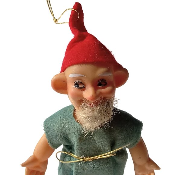 Vintage Elf Gnome Dwarf Christmas Ornament, READ - Picture 8 of 10